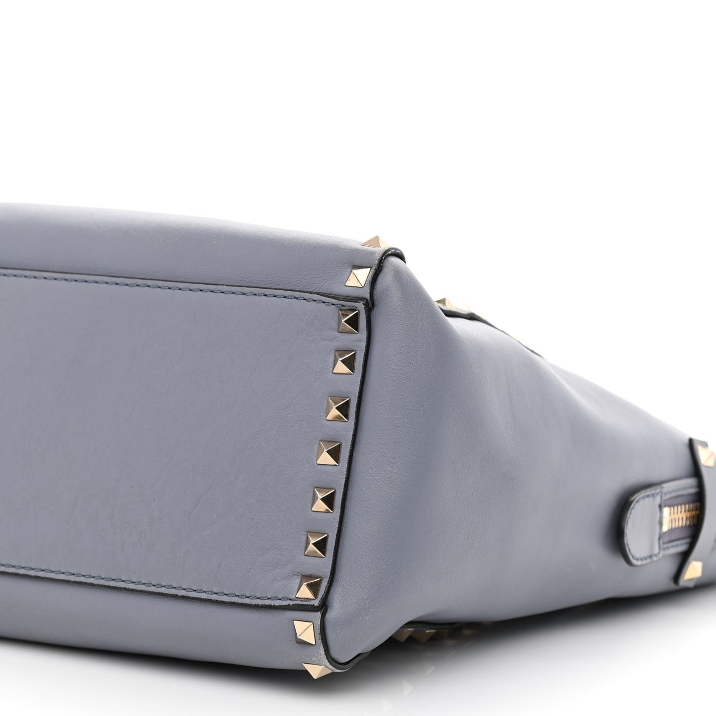 Vitello Rockstud Double Handle Tote London Stone
