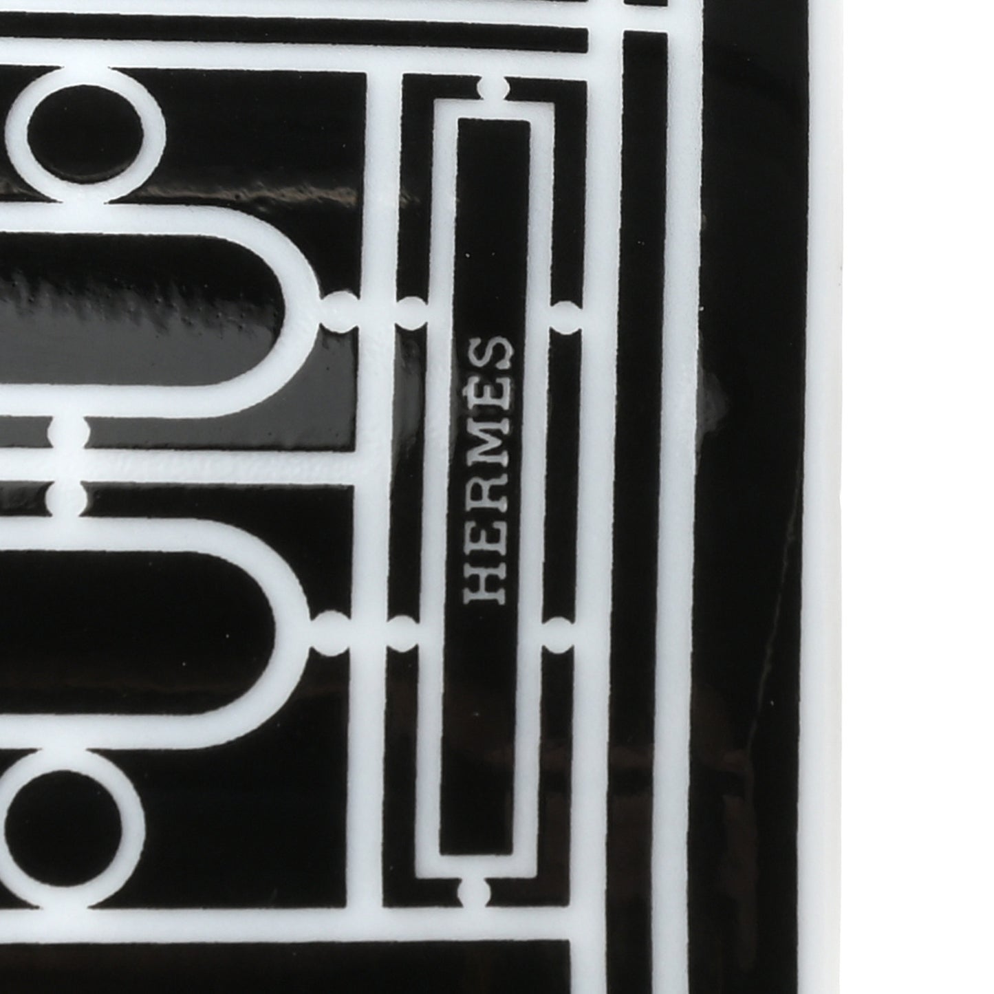 Porcelain H Deco Mug N°2 Black