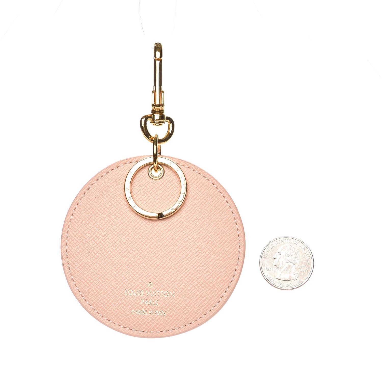 Louis Vuitton Damier Azur Tahitienne Bag Charm Key Ring 2 of 4