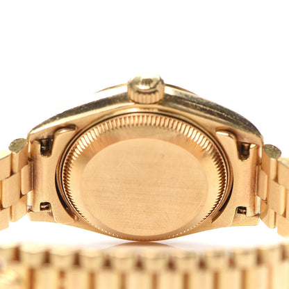 Rolex 18K Yellow Gold Diamond 26mm Datejust President Watch Champagne 69178 4 of 5