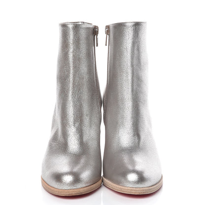 Christian Louboutin Kid Lame Washed Adox 85 Ankle Boots 36 Roche Grezzo Saponat 3 of 10