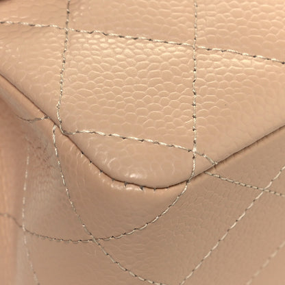 Chanel Caviar Quilted Medium Double Flap Beige 9 of 14