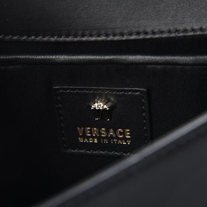 Versace Calfskin Palazzo Chain Evening Bag Black 6 of 6