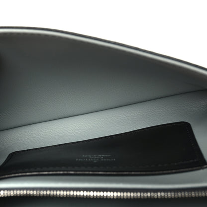 Louis Vuitton Lambskin Embossed Monogram Scarabeo Pochette Coussin Black 5 of 9