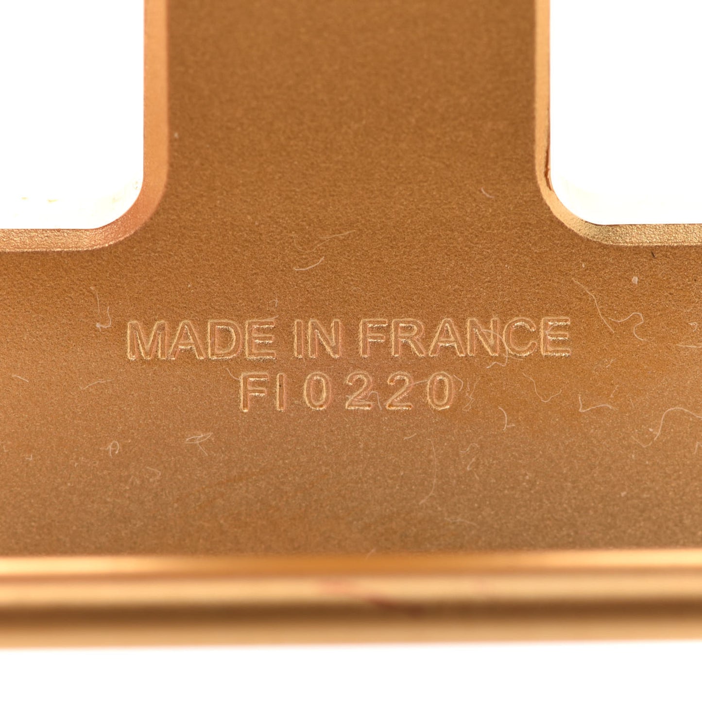 Polished 24mm H Belt Buckle Gold