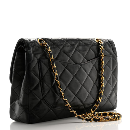 Chanel Lambskin Quilted Medium Single Flap Black 3 of 20