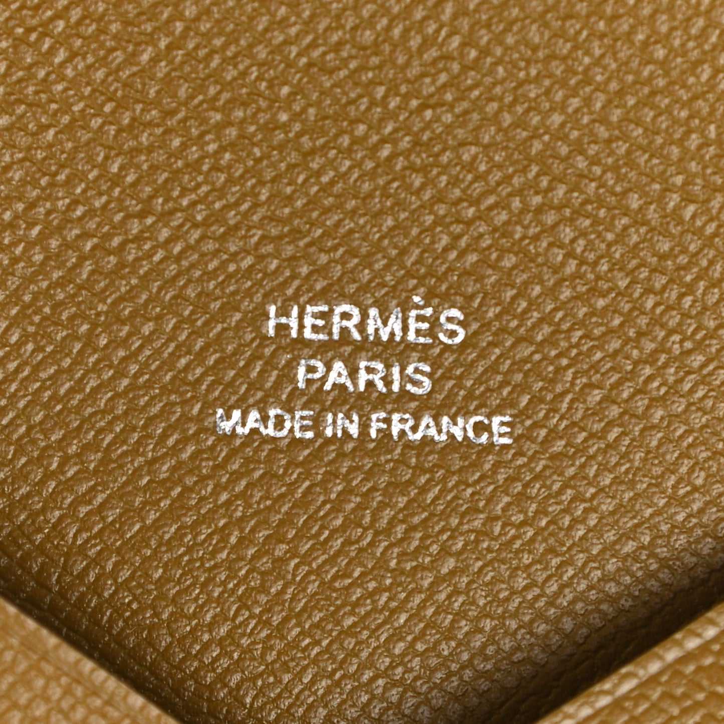 Madame Calfskin Calvi Card Case Bronze Dore