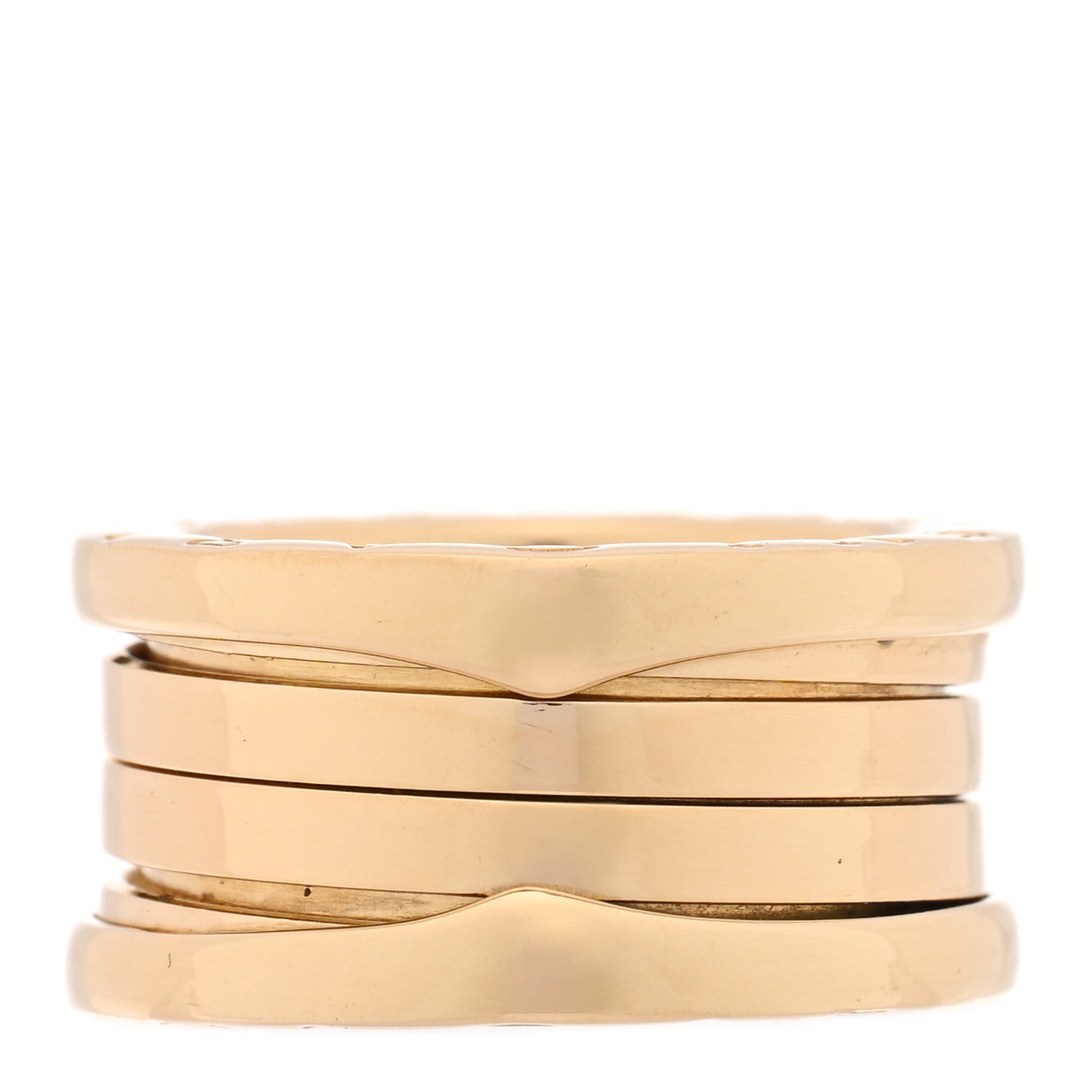 Bulgari 18K Yellow Gold B.Zero1 Four-Band Ring 48 4.5 1 of 4