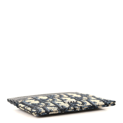 Christian Dior Grained Calfskin Oblique Card Holder Black 4 of 7