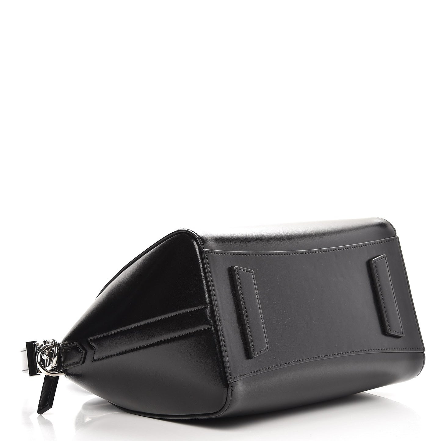 Shiny Lord Calfskin Small Antigona Black