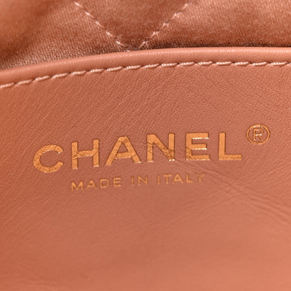 Chanel Metallic Calfskin Quilted Mini Chanel 22 Copper 5 of 9