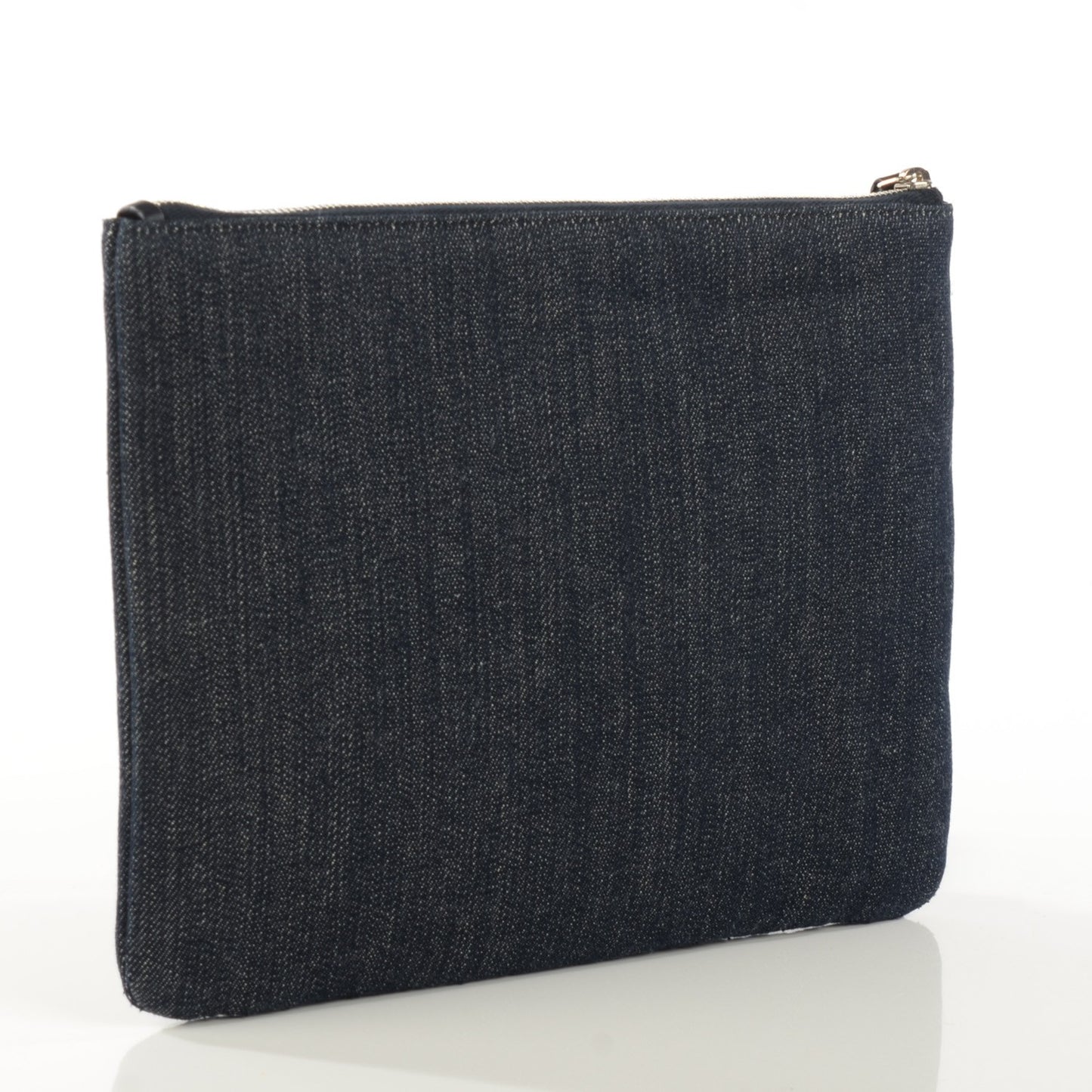 Denim Large Deauville Pouch Dark Blue