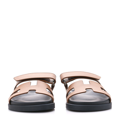 Hermes Calfskin Womens Chypre Sandals 36 Naturel 2 of 9