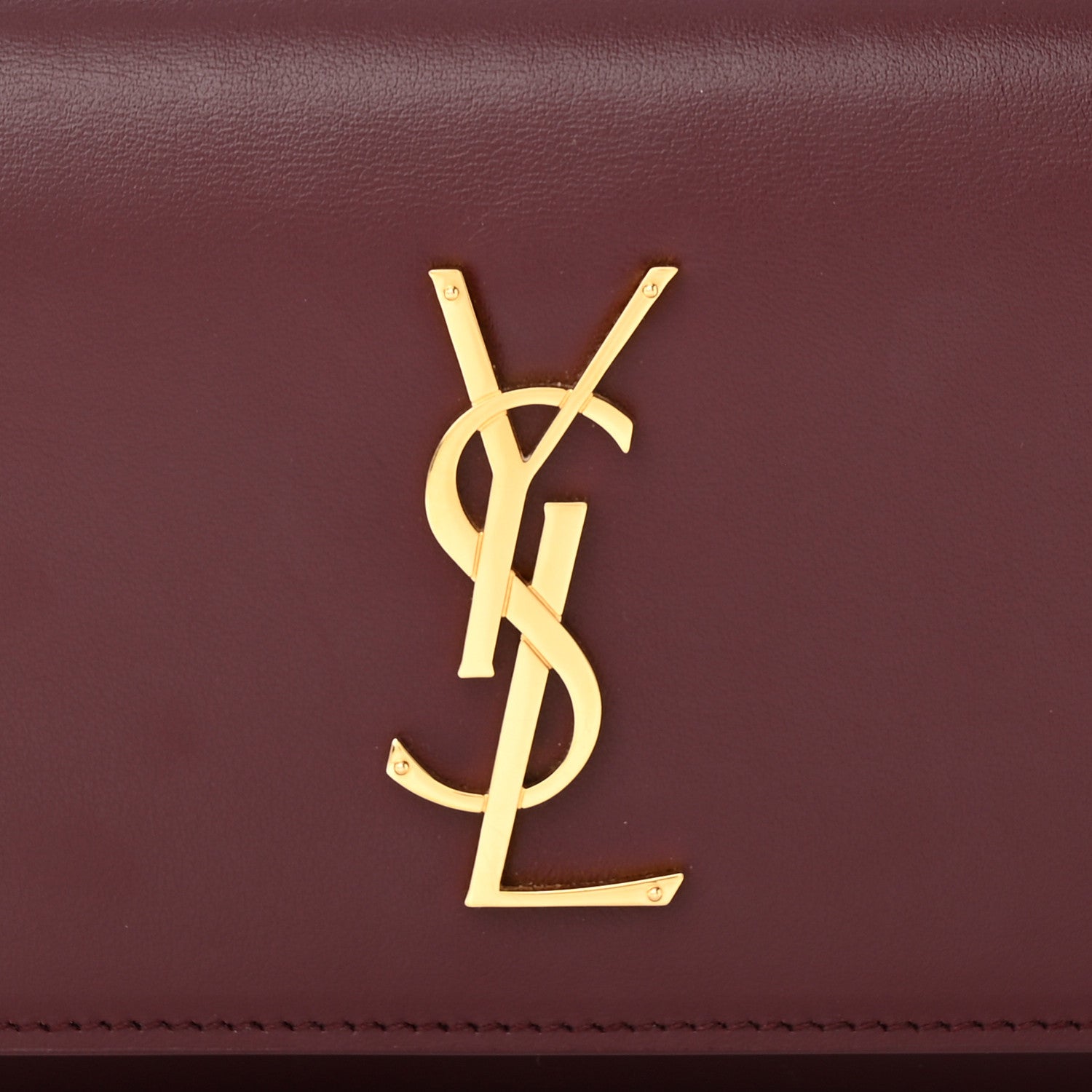 Saint Laurent Smooth Calfskin Monogram Kate Belt Bag Rouge Legion 8 of 11