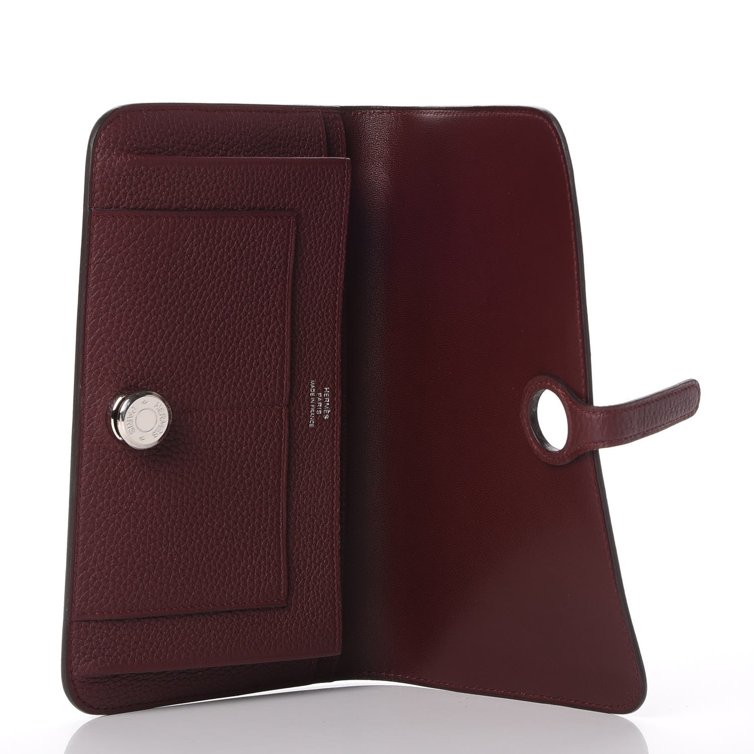 Hermes Togo Dogon Duo Wallet Bordeaux 7 of 13
