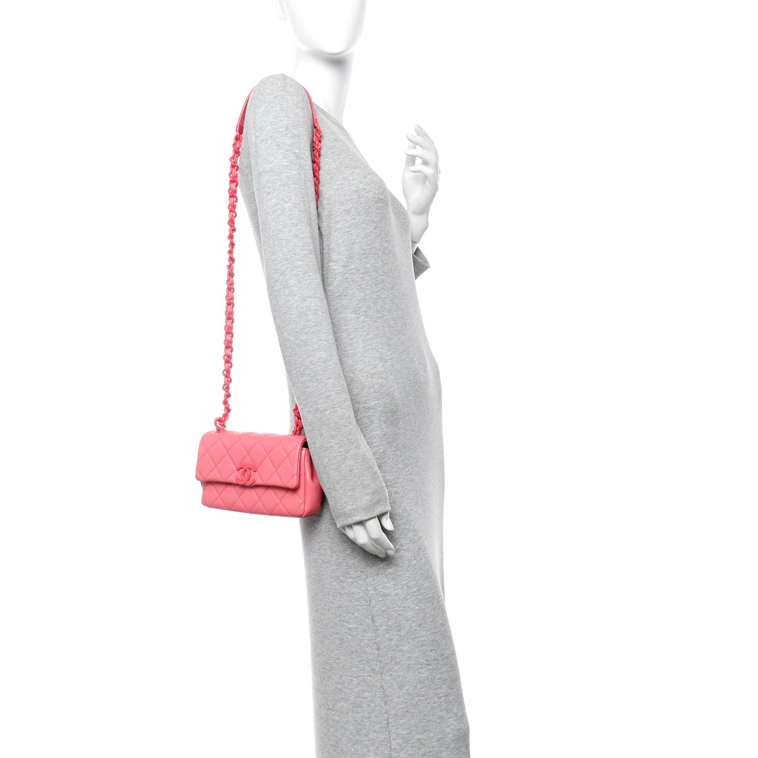 Chanel Caviar Quilted My Everything Small Flap Pink 2 of 10