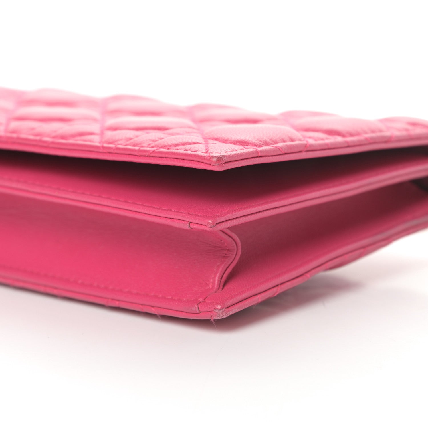 Christian Dior Lambskin Cannage Lady Dior Convertible Clutch Fuchsia 10 of 14