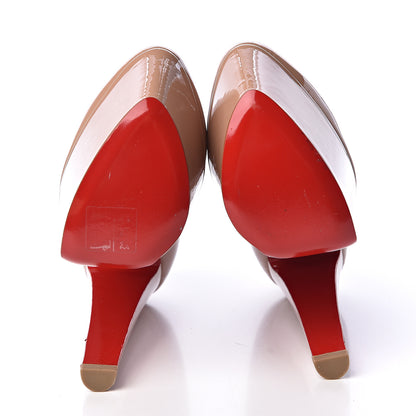 Christian Louboutin Patent Alta Vicky 160 Pumps 35.5 Nude 7 of 10