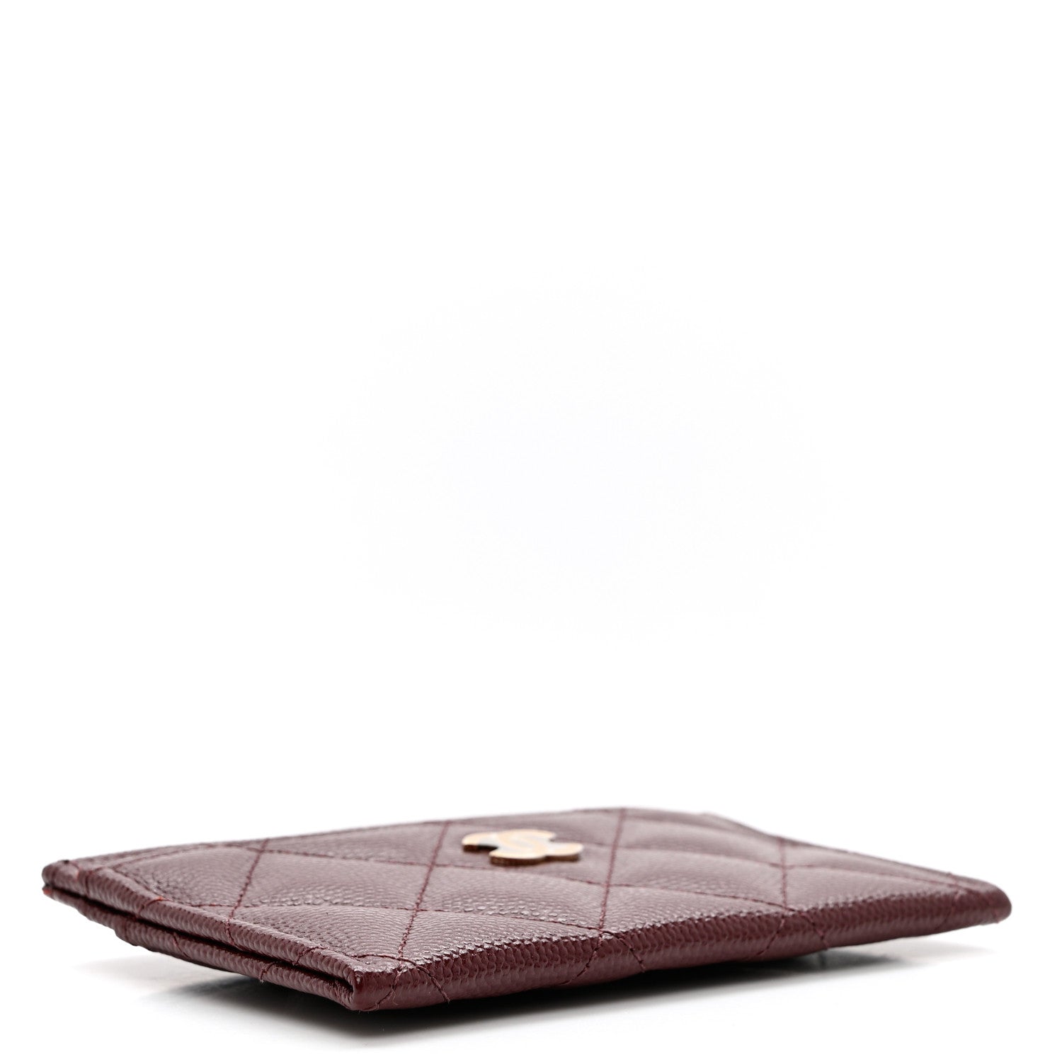 Chanel Caviar Quilted Card Holder Burgundy 3 of 8