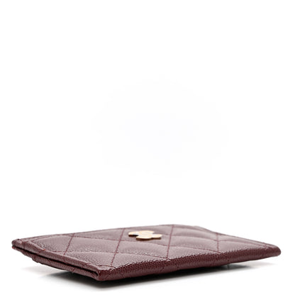 Chanel Caviar Quilted Card Holder Burgundy 3 of 8