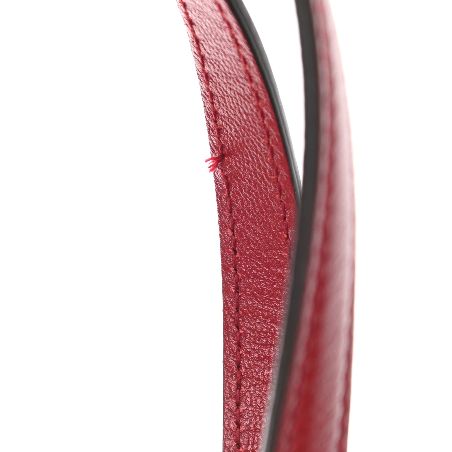 New Sakai Calfskin Lux Small Dahlia Tote New Cherry Red