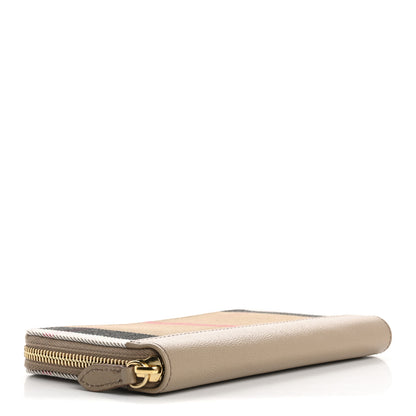 Burberry House Check Large Ziggy Zip Around Wallet Chestnut Beige 4 of 8