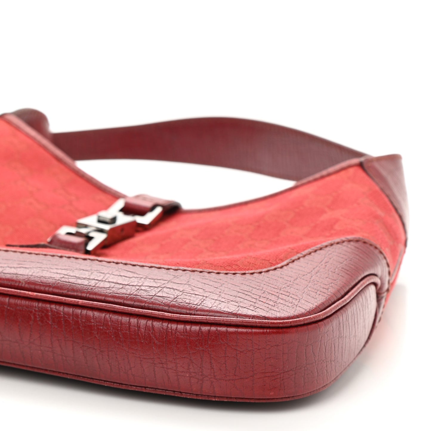 Monogram Small Jackie O Hobo Red