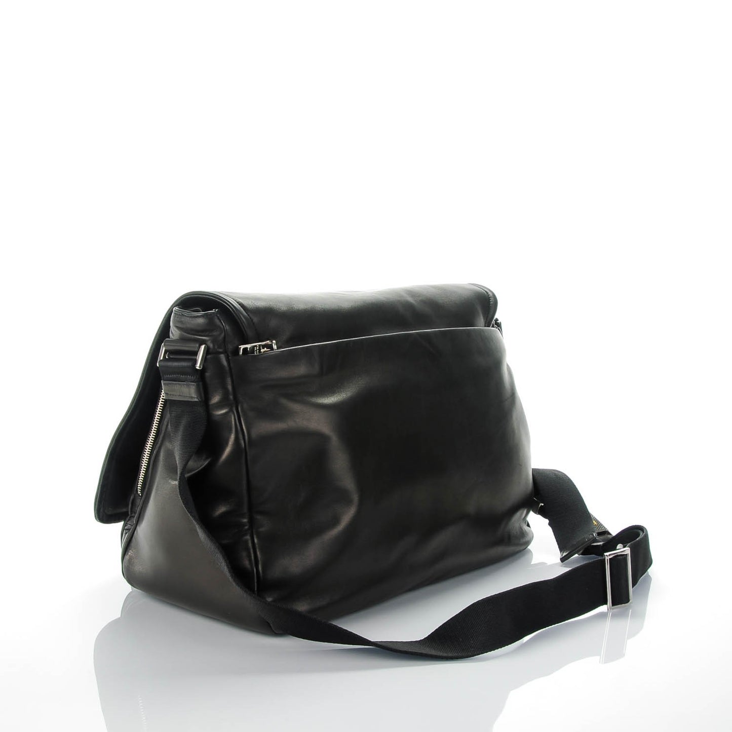 Nappa Messenger Bag Nero Black
