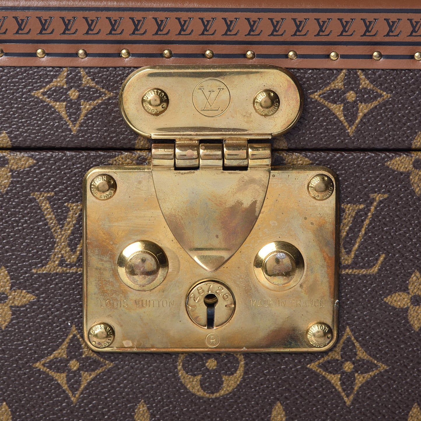 Monogram Boite Flacons Beauty Train Trunk Case