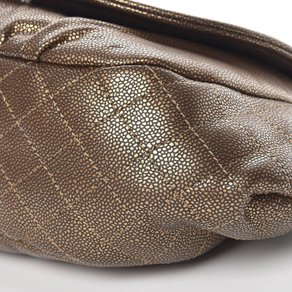 Chanel Metallic Caviar Half Moon Large Flap Bronze 9 of 9