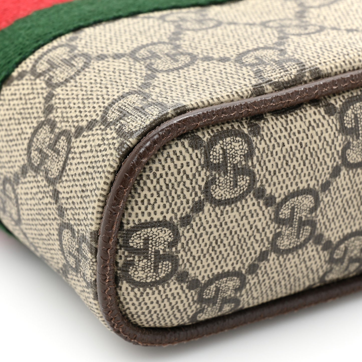 GG Supreme Monogram Web Mini Ophidia Messenger Brown