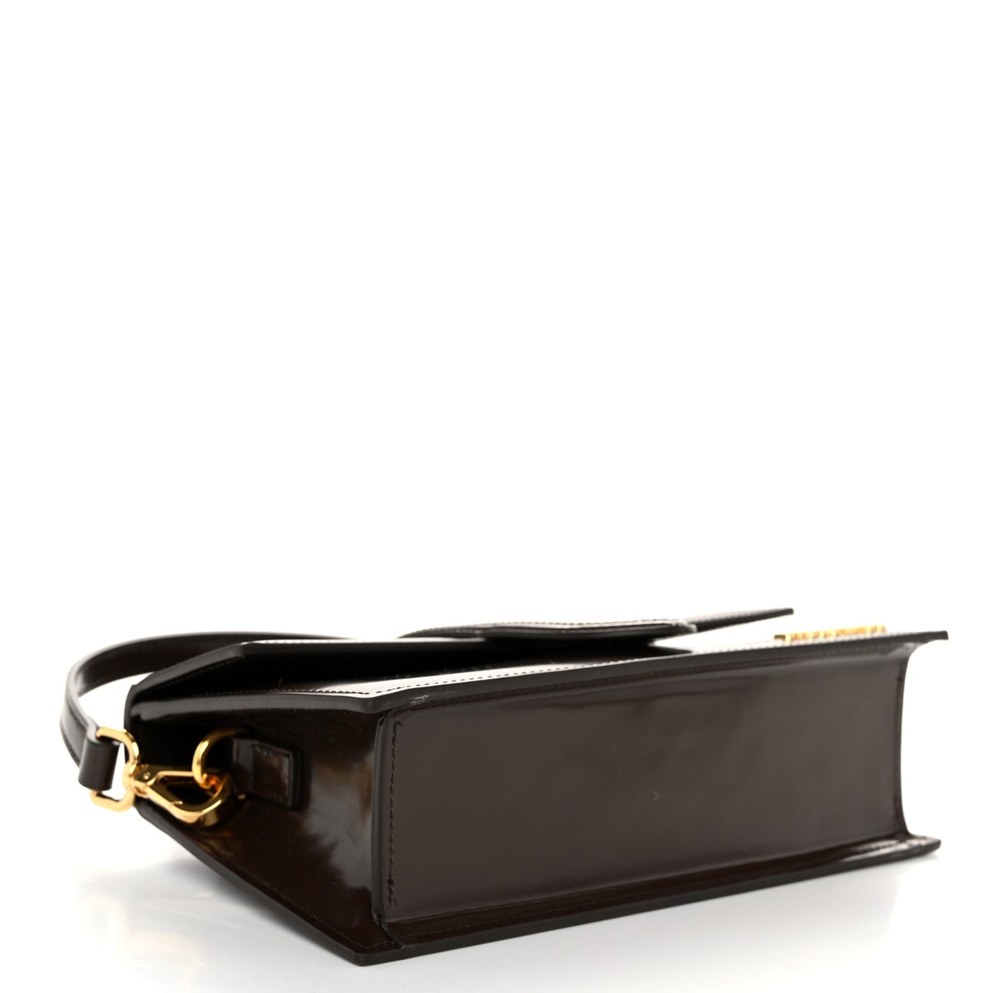 Glazed Calfskin Le Grand Bambino Midnight Brown