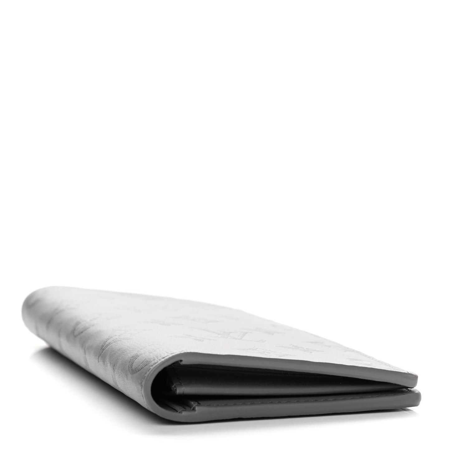 Calfskin Monogram Shadow Brazza Wallet Anthracite Gray