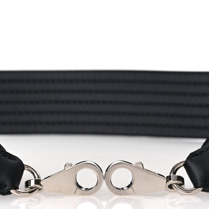 Hermes Toile Swift 50mm Sangle Cordage Shoulder Strap Black Gris Misty 5 of 6