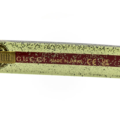 Gucci Acetate Square Frame Web Glitter Sunglasses GG0036SN Havana 5 of 7