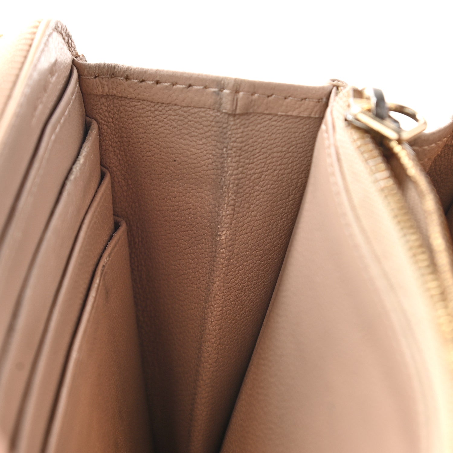 Chloe Smooth Calfskin Baylee Long Zip Around Wallet Red Beige 12 of 23