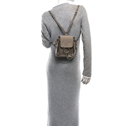 Chloe Suede Calfskin Mini Faye Backpack Motty Grey 2 of 10