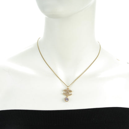 Chanel Enamel CC Drop Necklace Gold 2 of 5