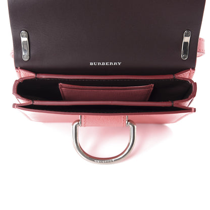Burberry Goatskin Mini D-Ring Bag Bright Coral Pink 5 of 11