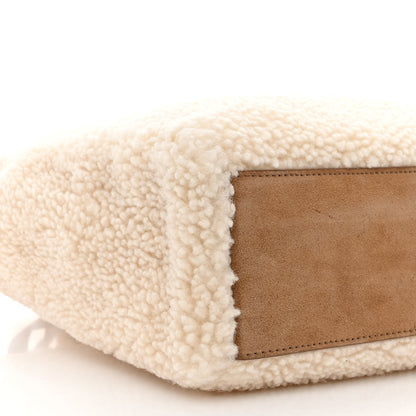 Telfar X UGG Suede Shearling Medium Shopping Bag Natural 10 of 11