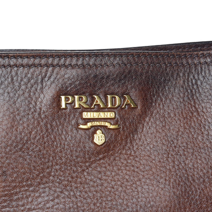 Prada Vitello Daino Shoulder Bag Bruciato 13 of 13