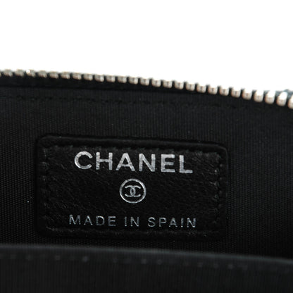 Chanel Patent Quilted Coco Boy Zip Coin Purse Black 6 of 7