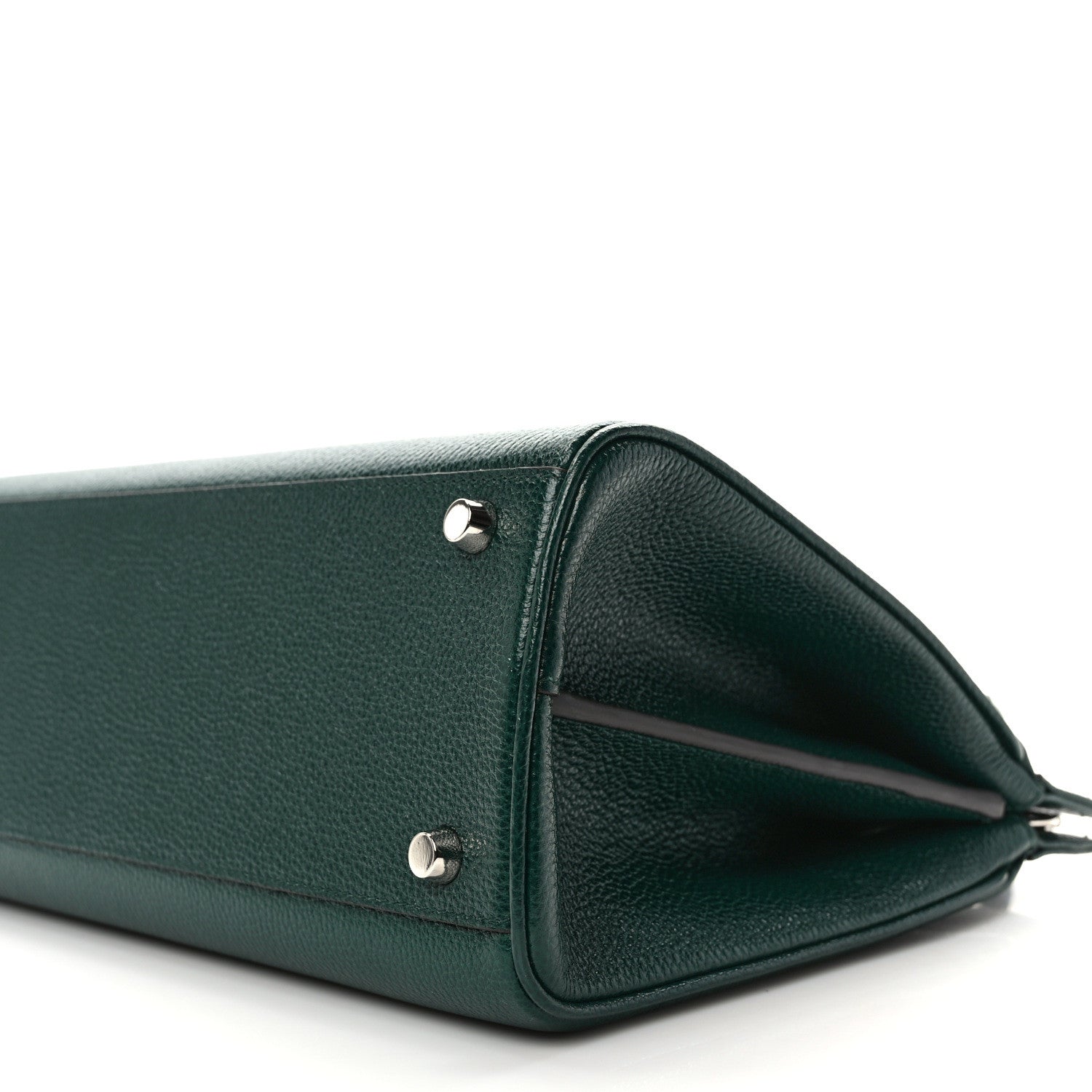 Gucci Grainy Calfskin Small Zumi Top Handle Bag Vintage Green 10 of 10
