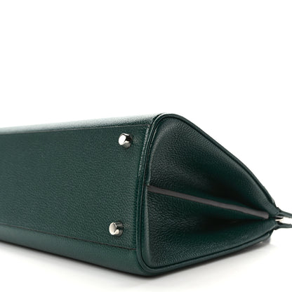 Gucci Grainy Calfskin Small Zumi Top Handle Bag Vintage Green 10 of 10
