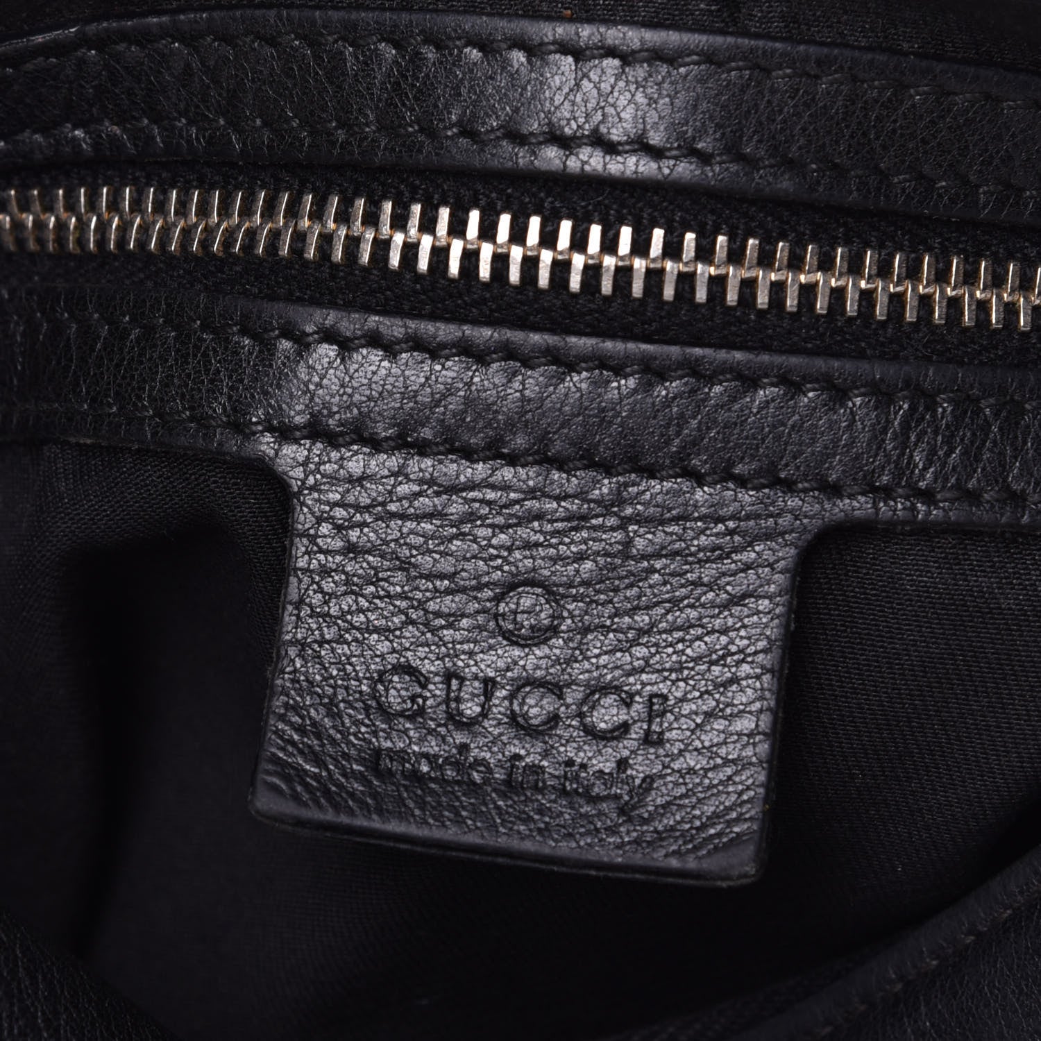 Gucci Calfskin Medium Horsebit Chain Hobo Black 5 of 5