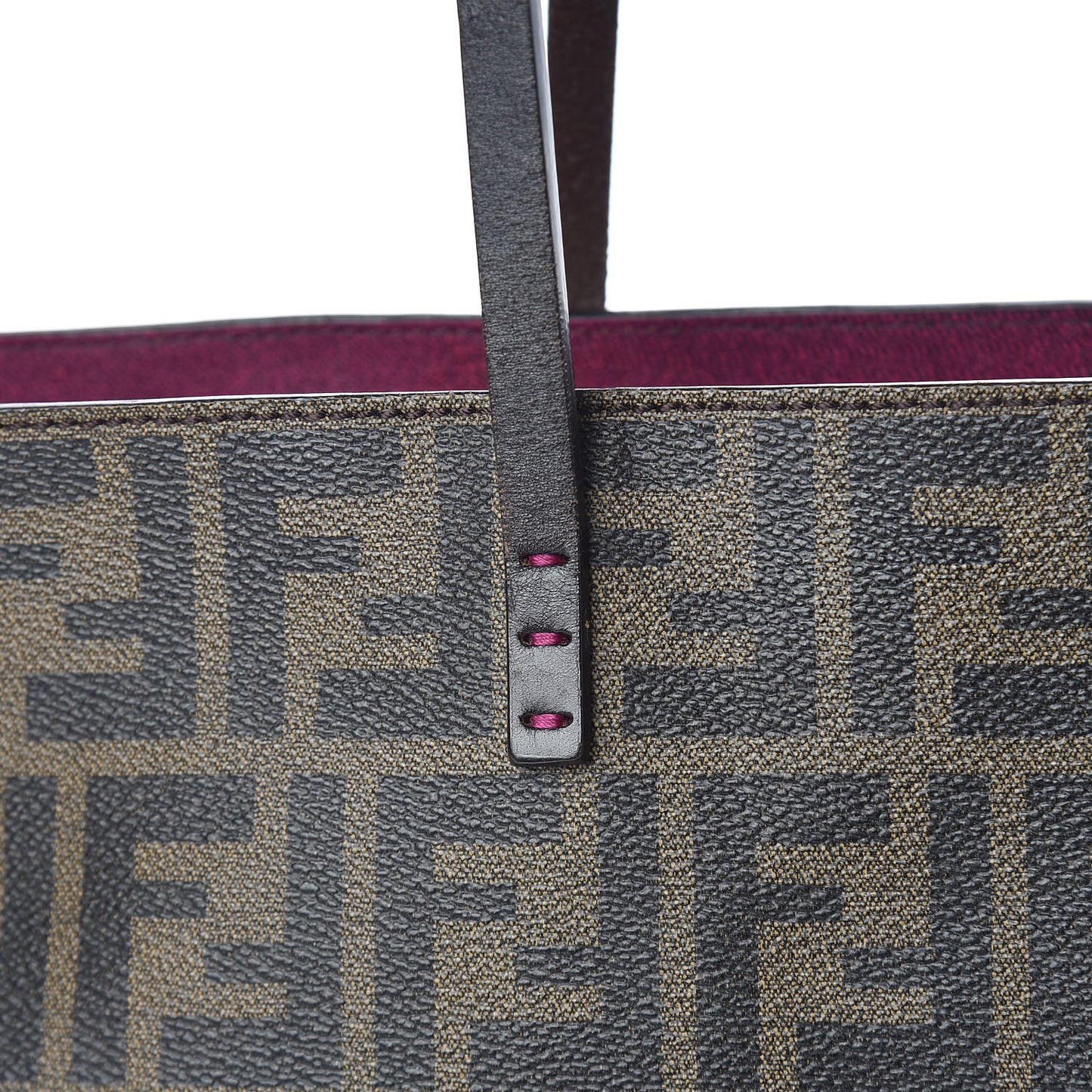 Zucca Spalmati Small Roll Tote Tobacco Fuxia