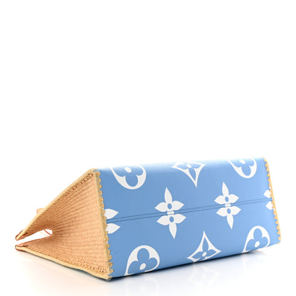 Louis Vuitton Monogram Giant Raffia Portofino By The Pool Onthego GM Blue 4 of 15