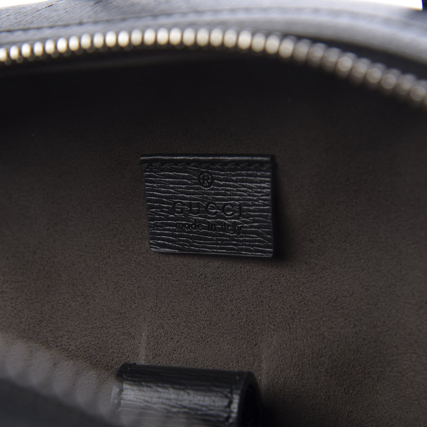 Calfskin Kingsnake Dome Backpack Black