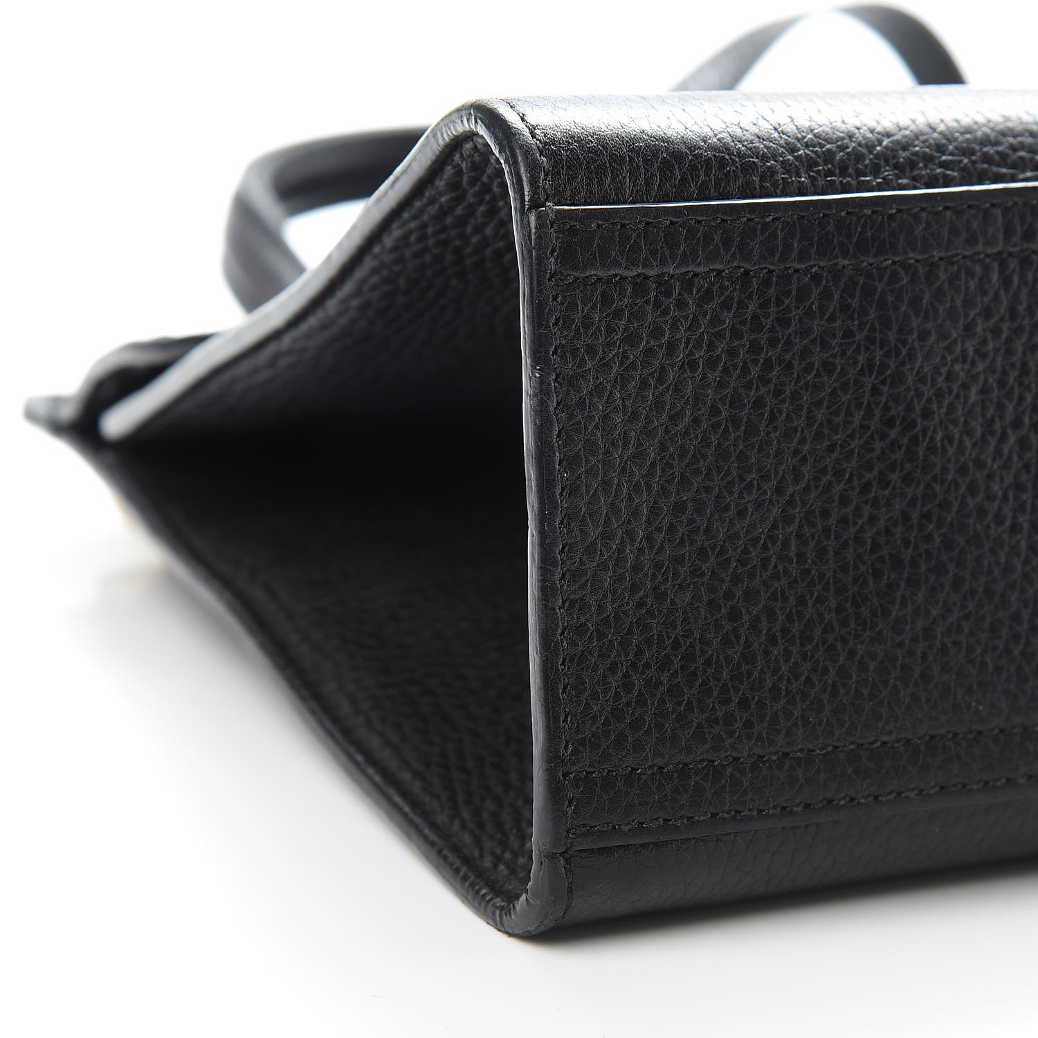 Gucci Calfskin Mini GG Marmont Top Handle Bag Black 9 of 12