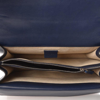 Gucci Calfskin Panther Embroidered Medium Dionysus Shoulder Bag White Blue Hibiscus Red 7 of 9